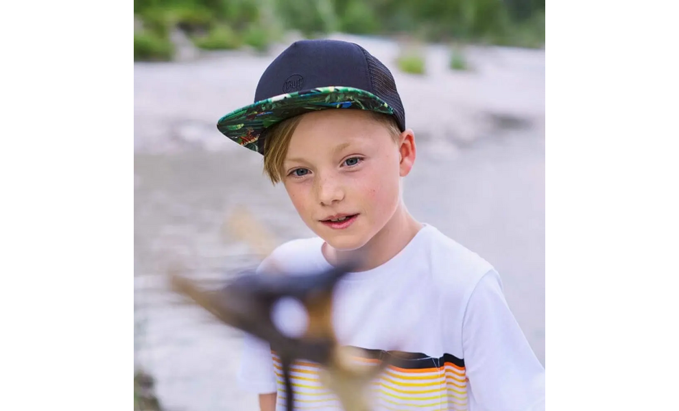 Кепка дитяча BUFF® Kids Trucker (Nimke Black), Колір виробника: Nimke Black, зображення 3