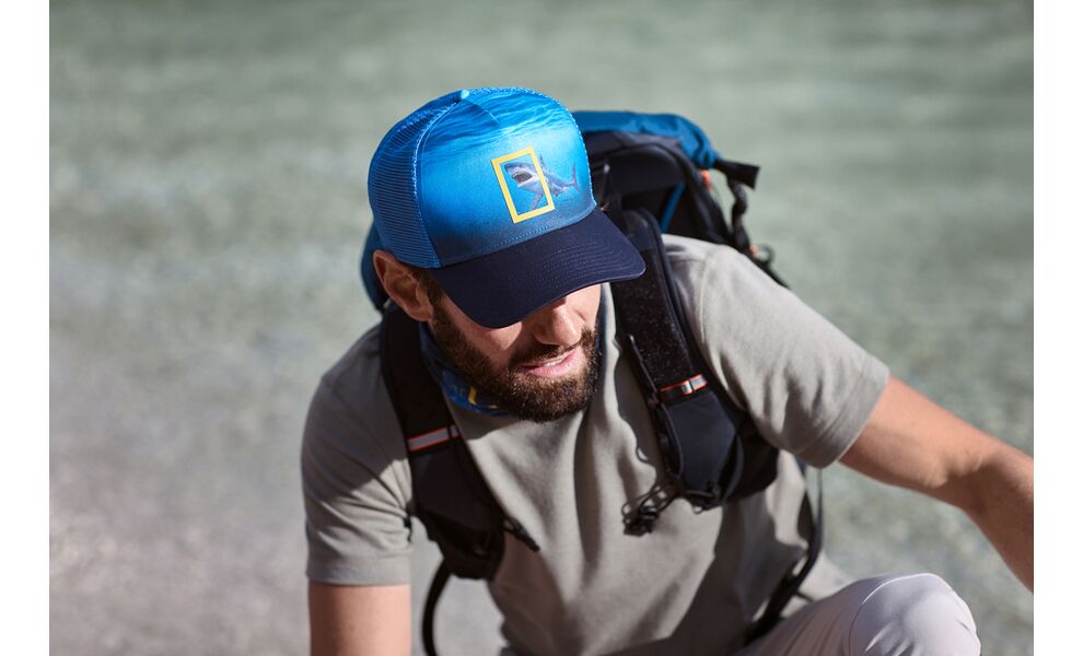 Кепка BUFF® National Geographic Trucker (Seons Navy), Колір виробника: Seons Navy, Тип розміру: L/XL, зображення 10