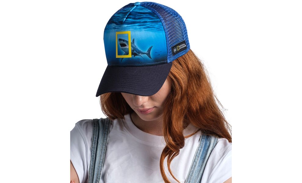 Кепка BUFF® National Geographic Trucker (Seons Navy), Колір виробника: Seons Navy, Тип розміру: L/XL, зображення 7