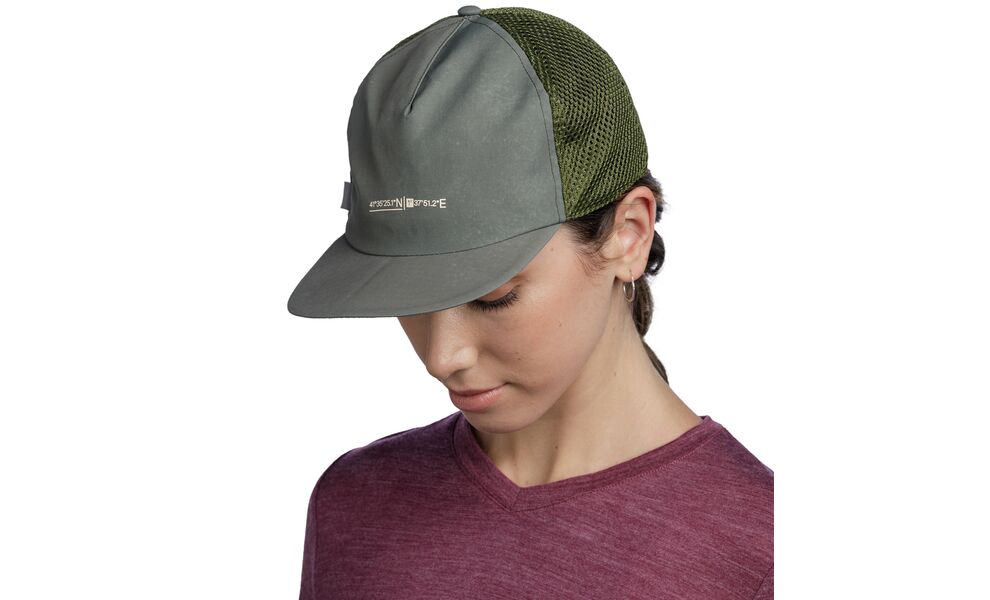 Кепка BUFF® Pack Trucker (Solid Military), Колір виробника: Solid Military, зображення 5