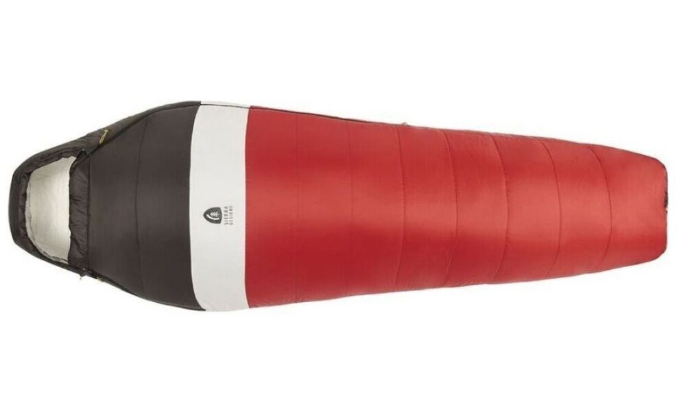 Демісезонний туристичний спальник Sierra Designs Synthesis 20 - Regular до -6°C: з капюшоном, Максимальний зріст користувача: 183, Колір: Red/White/Black, Сторона застібки: ліва+права, зображення 2