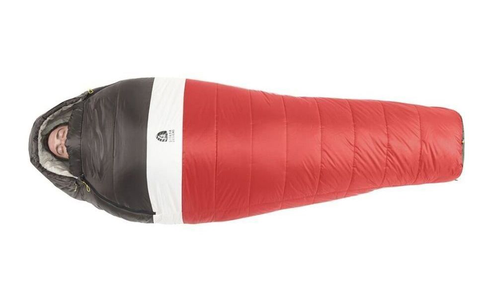 Демісезонний туристичний спальник Sierra Designs Synthesis 20 - Regular до -6°C: з капюшоном, Максимальний зріст користувача: 183, Колір: Red/White/Black, Сторона застібки: ліва+права, зображення 3