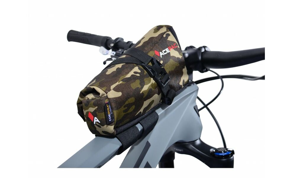 Сумка на раму Acepac Roll Fuel Bag (Camo), M, Колір виробника: Camo, Розмір: 0,8 л/M, Об'єм: 0,8, зображення 6