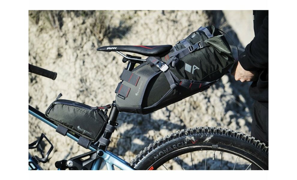 Сумка під сідло Acepac Saddle Drybag (Black), 8 л, Колір виробника: Black, Розмір: 8 л, Об'єм: 8, зображення 3