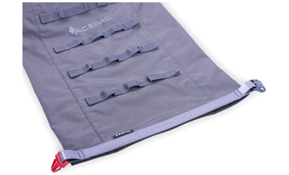 Сумка під сідло Acepac Saddle Drybag Nylon (Grey), 8 л, Колір виробника: Grey, Розмір: 8 л, Об'єм: 8, зображення 2