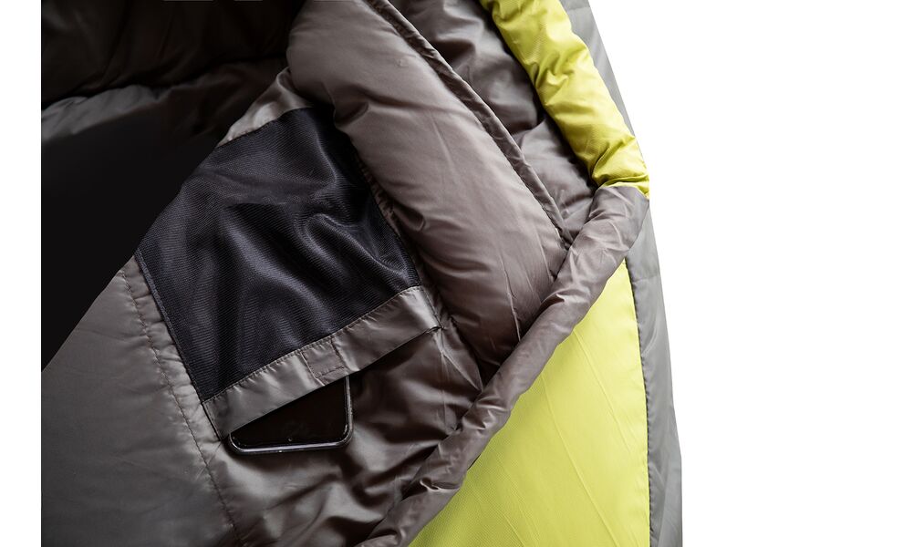 Зимовий туристичний спальник Tramp Arctic - Regular (Green) до -15°C: з капюшоном, Максимальний зріст користувача: 185, Колір: Green/Grey, Сторона застібки: права, зображення 9