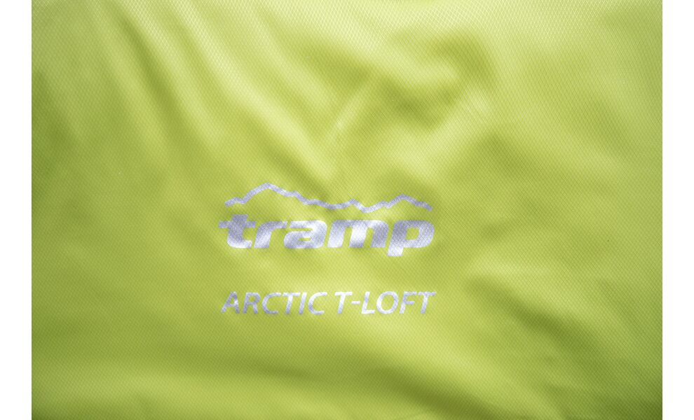 Зимовий туристичний спальник Tramp Arctic - Regular (Green) до -15°C: з капюшоном, Максимальний зріст користувача: 185, Колір: Green/Grey, Сторона застібки: права, зображення 13
