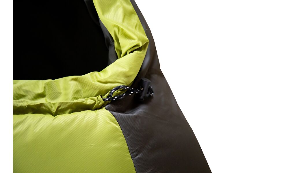 Демісезонний туристичний спальник Tramp Fjord - Regular (Green) до -5°C: з капюшоном, Максимальний зріст користувача: 185, Колір: Green/Grey, Сторона застібки: права, зображення 5