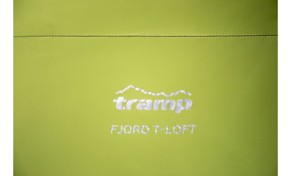 Демісезонний туристичний спальник Tramp Fjord - Regular (Green) до -5°C: з капюшоном, Максимальний зріст користувача: 185, Колір: Green/Grey, Сторона застібки: ліва, зображення 14