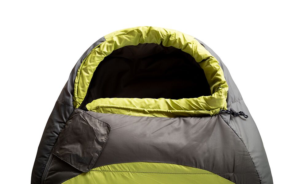 Демісезонний туристичний спальник Tramp Boreal - Regular (Green) до 0°C: з капюшоном, Максимальний зріст користувача: 185, Колір: Green/Grey, Сторона застібки: права, зображення 3