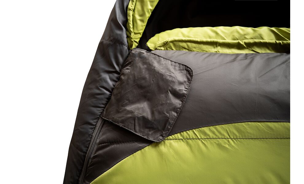 Демісезонний туристичний спальник Tramp Boreal - Regular (Green) до 0°C: з капюшоном, Максимальний зріст користувача: 185, Колір: Green/Grey, Сторона застібки: права, зображення 6