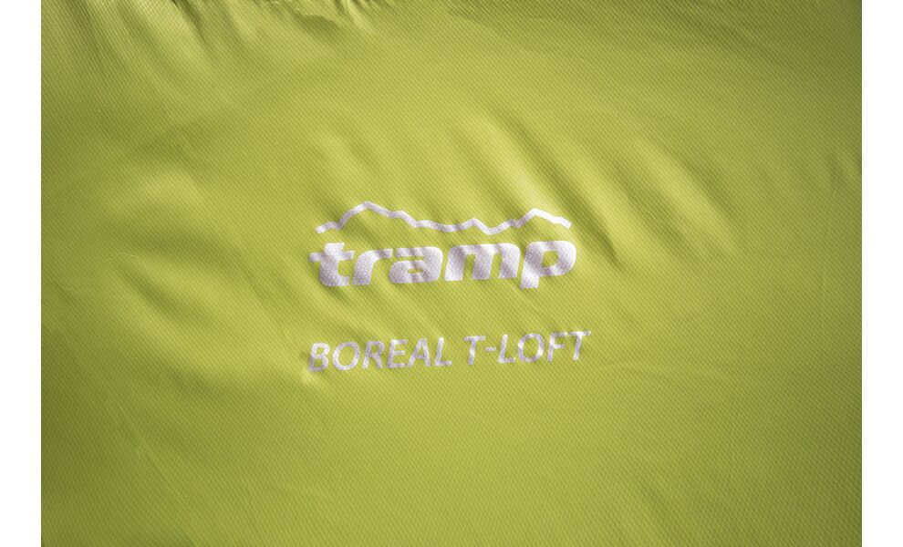 Демісезонний туристичний спальник Tramp Boreal - Regular (Green) до 0°C: з капюшоном, Максимальний зріст користувача: 185, Колір: Green/Grey, Сторона застібки: ліва, зображення 13
