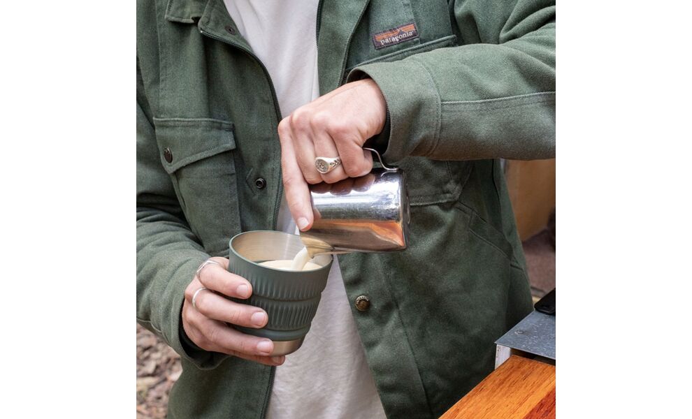 Складний туристичний стакан Sea to Summit Detour (Laurel Green) на 475 мл, нержавіюча сталь, Об'єм: 475, Колір: Laurel Green, зображення 5