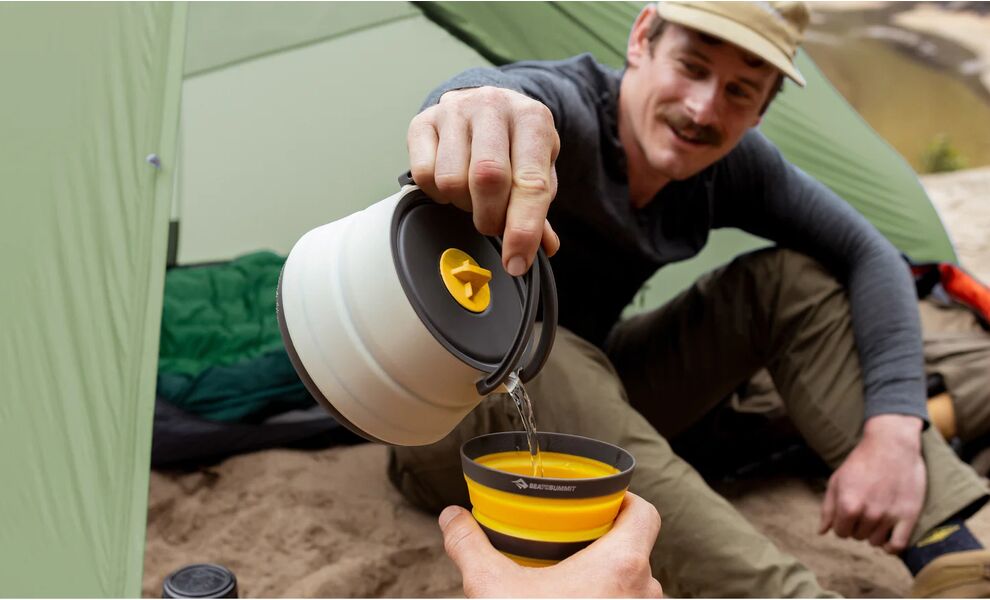 Складний туристичний стакан Sea to Summit Frontier (Sulphur Yellow) на 355 мл, харчовий силікон, Об'єм: 355, Колір: Sulphur Yellow, зображення 4