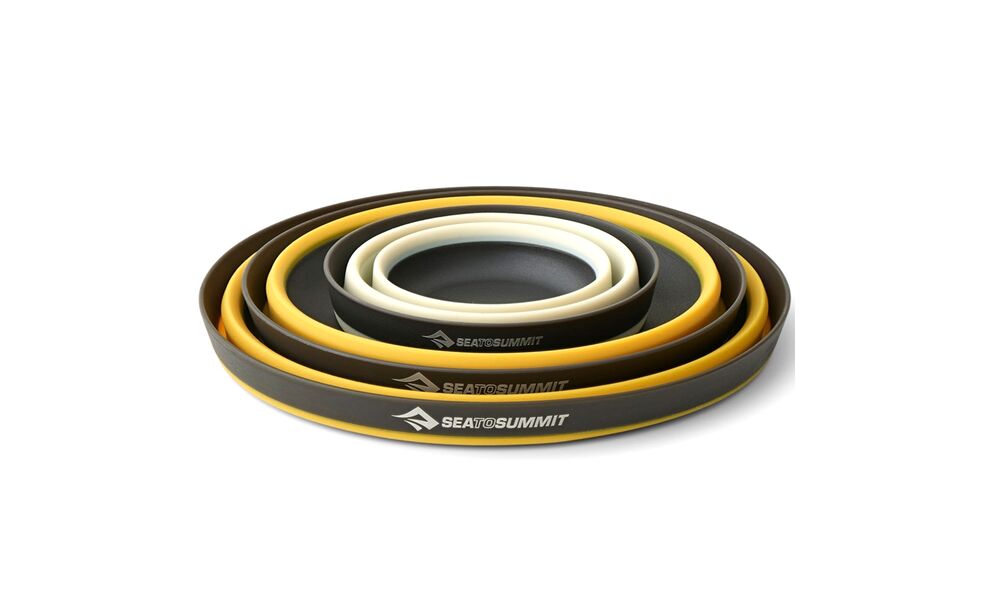 Туристичний набір складного столового посуду Sea to Summit Frontier Dinnerware - Set 1P на 1 особу, харчовий силікон, Тип комплекту: Set 1P, зображення 2