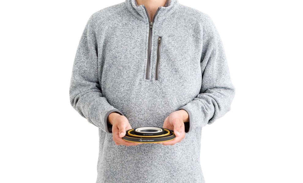 Туристичний набір складного столового посуду Sea to Summit Frontier Dinnerware - Set 1P на 1 особу, харчовий силікон, Тип комплекту: Set 1P, зображення 9