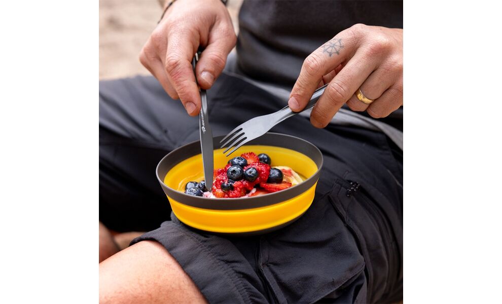 Туристичний набір складного столового посуду Sea to Summit Frontier Dinnerware - Set 2P на 2 особи, харчовий силікон, Тип комплекту: Set 2P, зображення 13