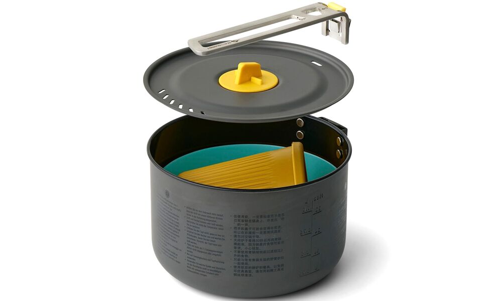 Туристичний набір посуду Sea to Summit Frontier One Pot Cook - Set 1P на 1 особу: каструля 1,3 л, миска, стакан, Тип комплекту: Set 1P (каструля 1,3 л), зображення 2
