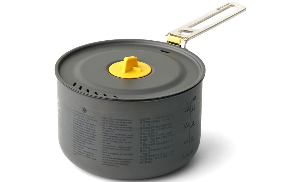 Туристичний набір посуду Sea to Summit Frontier One Pot Cook - Set 1P на 1 особу: каструля 1,3 л, миска, стакан, Тип комплекту: Set 1P (каструля 1,3 л), зображення 4