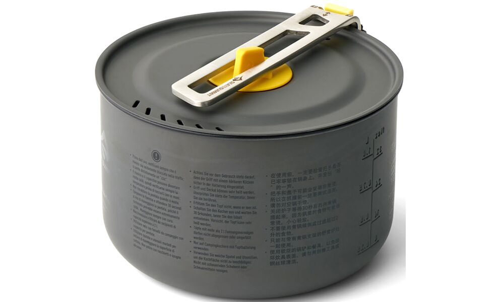 Туристичний набір посуду Sea to Summit Frontier One Pot Cook - Set 1P на 1 особу: каструля 1,3 л, миска, стакан, Тип комплекту: Set 1P (каструля 1,3 л), зображення 5