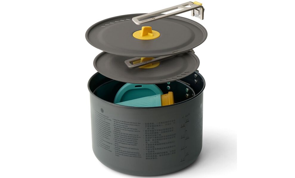 Похідний набір посуду Sea to Summit Frontier Two Pot Cook - Set 2P на 2 особи: 2 каструлі, 2 миски, 2 стакани, Тип комплекту: Set 2P, зображення 3