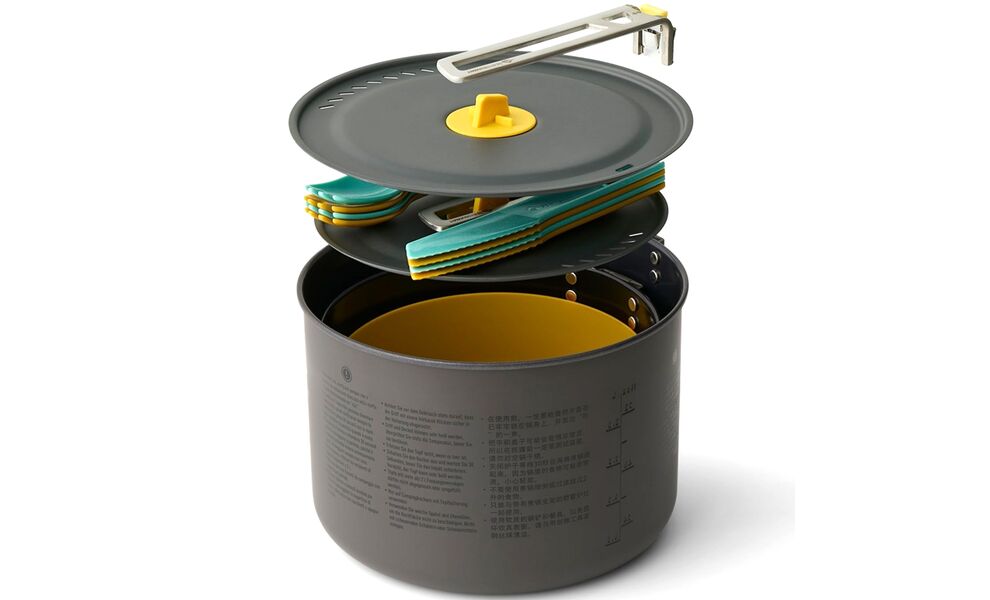 Кемпінговий набір посуду Sea to Summit Frontier Two Pot Cook - Set 4P на 4 особи: 2 каструлі, 4 миски, 4 прибори, Тип комплекту: Set 4P, зображення 3