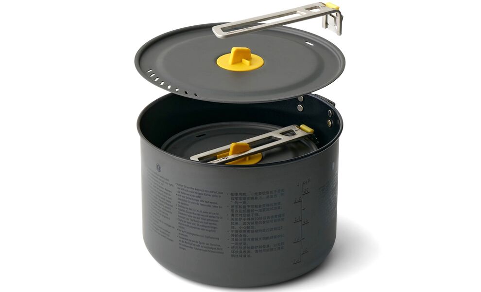 Туристичний набір каструль з антипригарним покриттям Sea to Summit Frontier - Set 2P, анодований алюміній, зображення 2