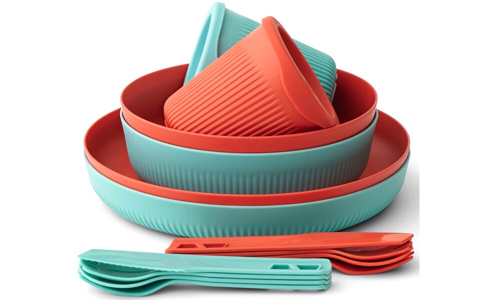 Туристичний набір столового посуду Sea to Summit Passage - Set 2P на 2 особи, харчовий пластик, зображення 2