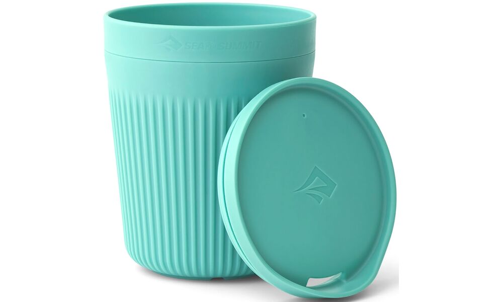 Туристичний набір столового посуду Sea to Summit Passage Dinnerware - Set 1P - 7 предметів (Aqua Sea) на 1 особу, харчовий пластик, Колір: Aqua Sea, зображення 8