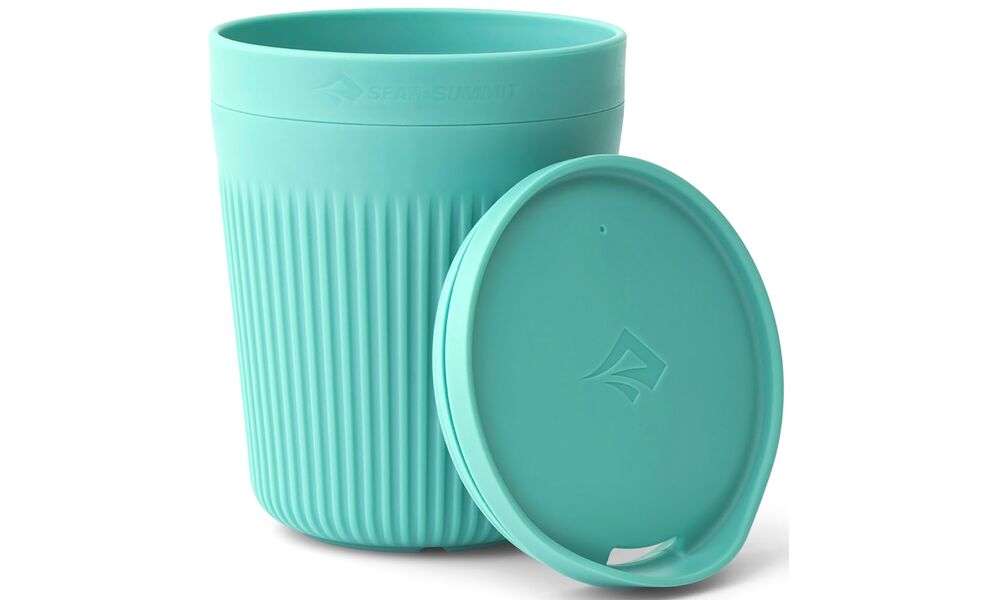 Туристичний термостакан з кришкою Sea to Summit Passage (Aqua Sea) на 475 мл, харчовий пластик, Об'єм: 475, Колір: Aqua Sea, зображення 2