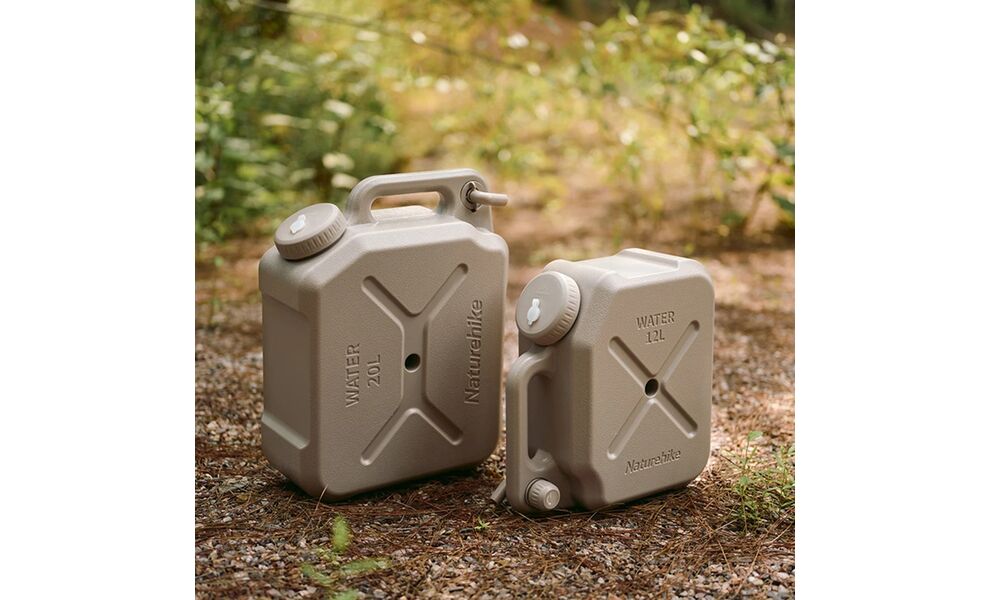 Пластикова каністра для води з краном Naturehike CNH22CJ018 (Khaki) на 20 л, Об'єм: 20, Колір виробника: Khaki, зображення 10