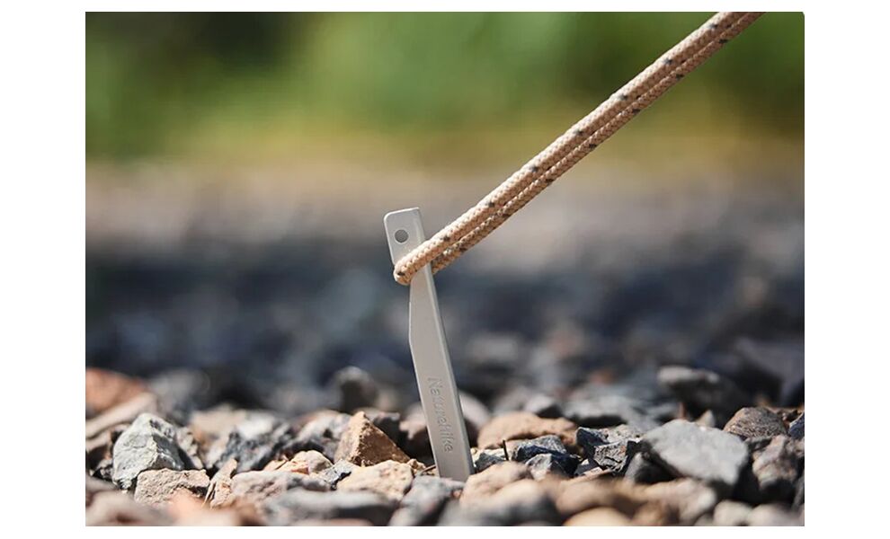 Набір кілочків Naturehike CNK2300ZP016 - Black (200 мм), 8 шт., Довжина: 20, Колір виробника: Black, зображення 5