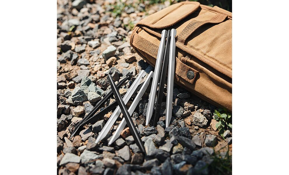 Набір кілочків Naturehike CNK2300ZP016 - Black (200 мм), 8 шт., Довжина: 20, Колір виробника: Black, зображення 7