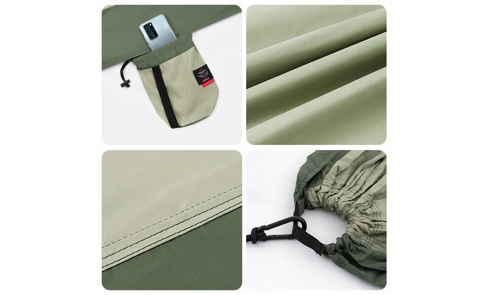 Гамак Naturehike NH21DC011 - Single (Light Bean Green) (з кріпленнями), Тип розміру: Single, Колір виробника: Light Bean Green, зображення 4