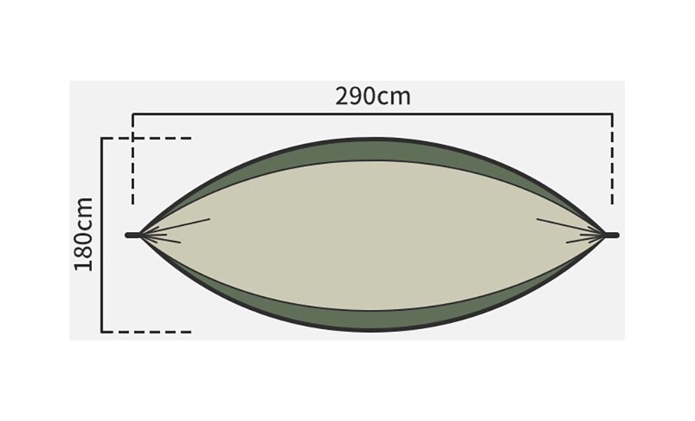 Гамак Naturehike NH21DC011 - Double (Peacock Blue) (з кріпленнями), Тип розміру: Double, Колір виробника: Peacock Blue, зображення 2