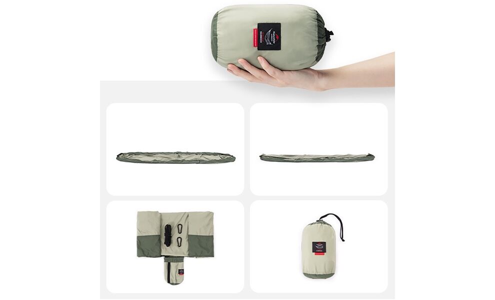 Гамак Naturehike NH21DC011 - Double (Peacock Blue) (з кріпленнями), Тип розміру: Double, Колір виробника: Peacock Blue, зображення 3