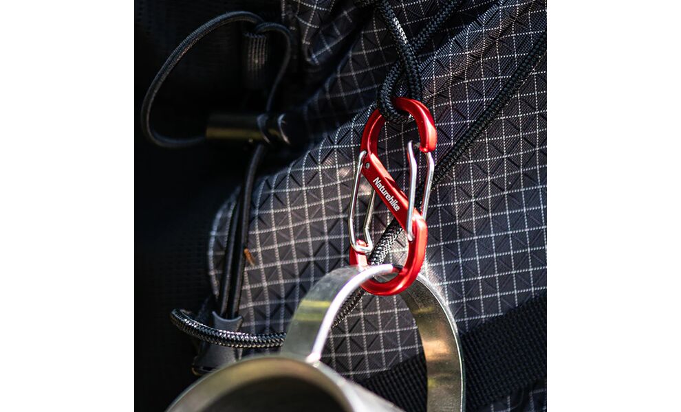 Карабін Naturehike NH20GS004 S-type - 8,7 см (Red), 1 шт, зображення 7