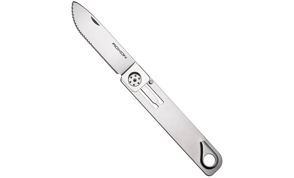 Туристичний набір складних столових приборів з чохлом Roxon C1S, 3-в-1 (виделка, ложка, ніж), нержавіюча сталь, зображення 4