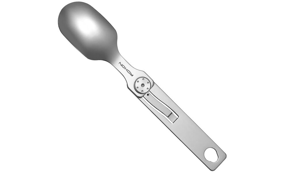 Туристичний набір складних столових приборів з чохлом Roxon C1S, 3-в-1 (виделка, ложка, ніж), нержавіюча сталь, зображення 5