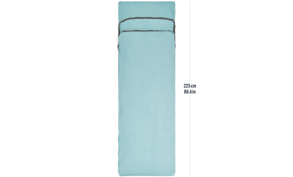 Вкладиш в спальник Sea to Summit Comfort Blend (Aqua Sea/Beluga), Rectangular, Тип розміру: Rectangular, Колір: Aqua Sea/Beluga, зображення 2