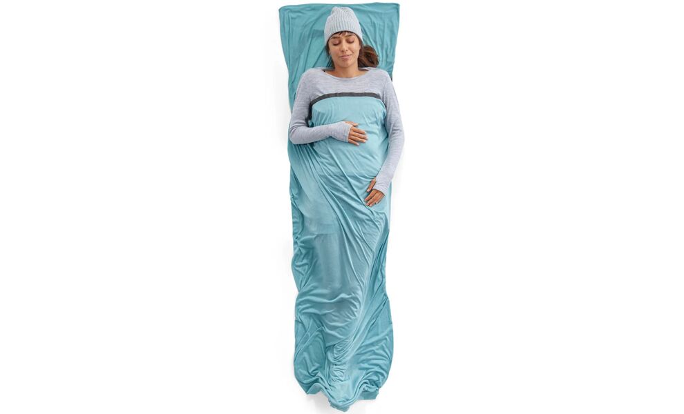 Вкладиш в спальник Sea to Summit Comfort Blend (Aqua Sea/Beluga), Rectangular, Тип розміру: Rectangular, Колір: Aqua Sea/Beluga, зображення 3