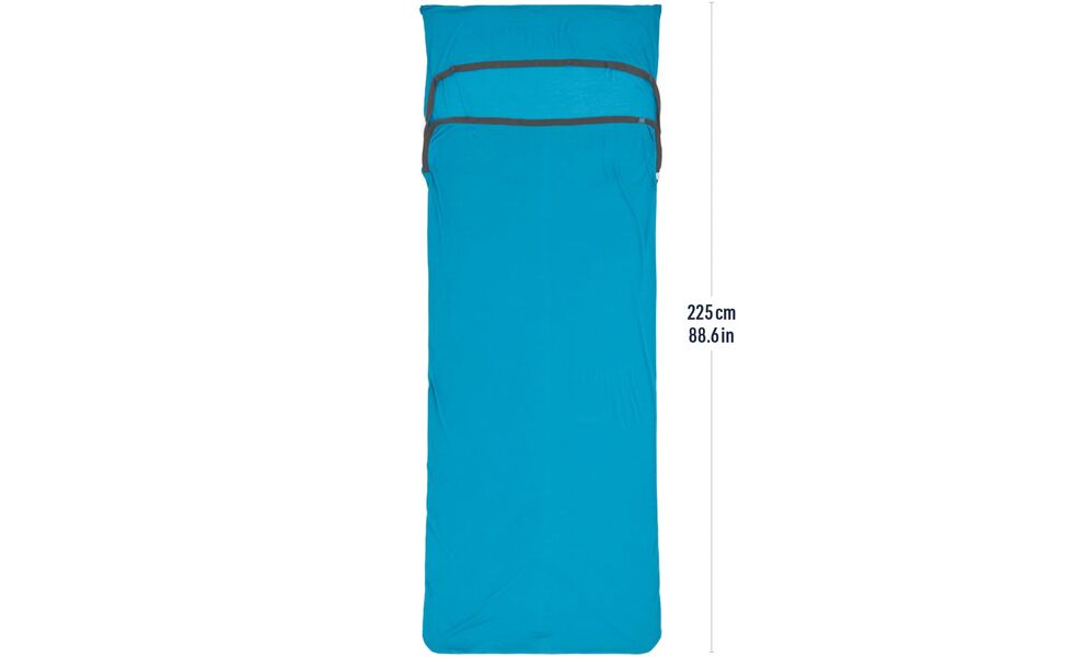 Вкладиш в спальник Sea to Summit Breeze Insect Shield (Turkish Tile/Beluga), Rectangular, Тип розміру: Rectangular, Колір: Turkish Tile/Beluga, зображення 2
