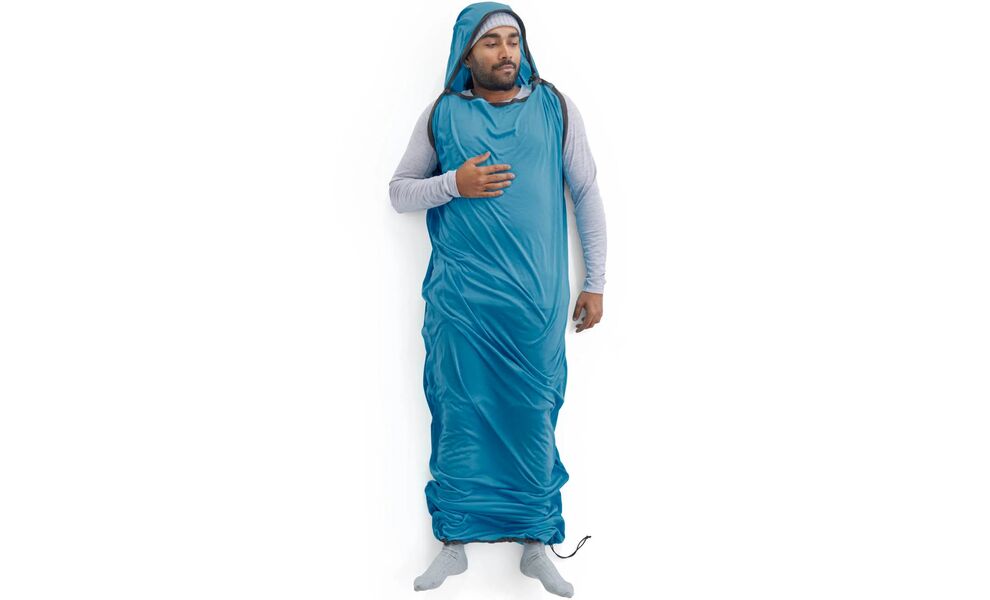 Вкладиш в спальник Sea to Summit Breeze Insect Shield (Turkish Tile/Beluga), Standard Mummy, Тип розміру: Standard Mummy, Колір: Turkish Tile/Beluga, зображення 4