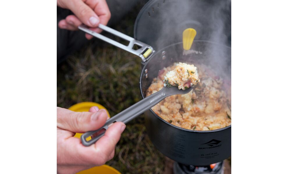 Туристична ложка-виделка з довгою ручкою Sea to Summit Frontier, анодований алюміній, зображення 4