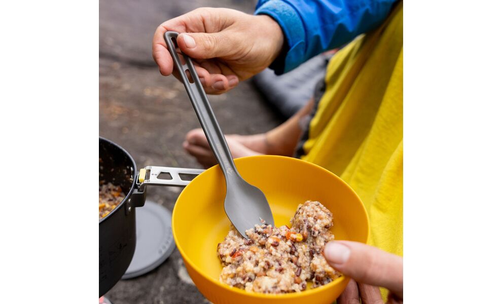 Туристична ложка-виделка з довгою ручкою Sea to Summit Frontier, анодований алюміній, зображення 6