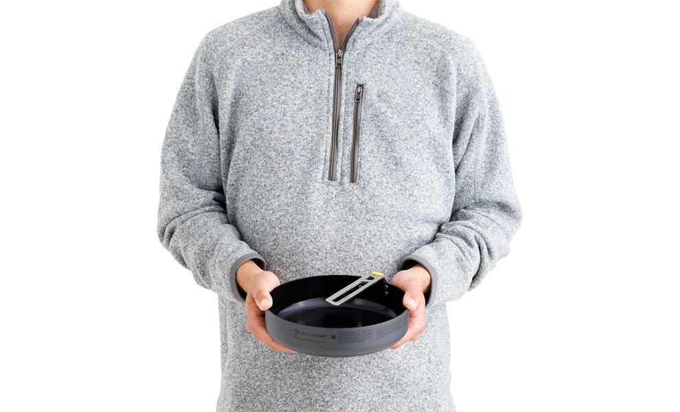 Туристична сковорода зі складною ручкою та антипригарним покриттям Sea to Summit Frontier UL Ø20,7 см, анодований алюміній, зображення 5