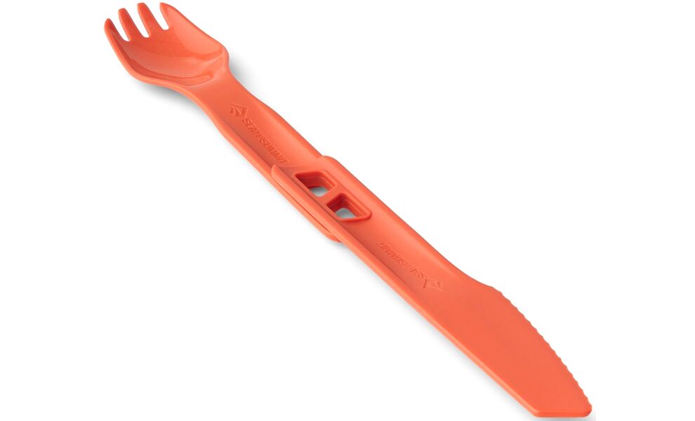 Туристичний набір пластикових столових приборів Sea to Summit Passage - 2 предмети (Spicy Orange): ложка-виделка, ніж, Колір виробника: Spicy Orange, зображення 4