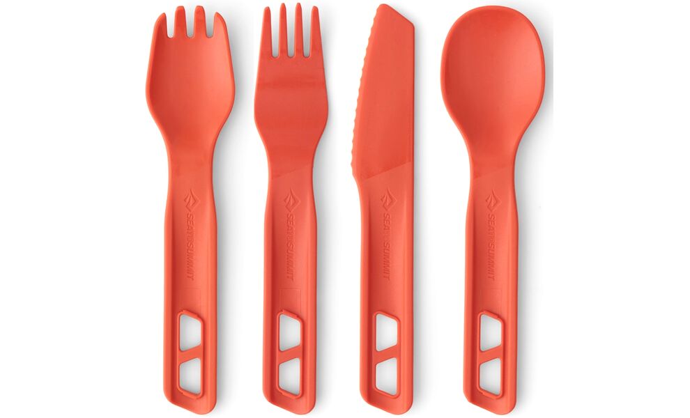 Туристичний набір столового посуду Sea to Summit Passage Dinnerware - Set 1P - 7 предметів (Spicy Orange) на 1 особу, харчовий пластик, Колір: Spicy Orange, зображення 7