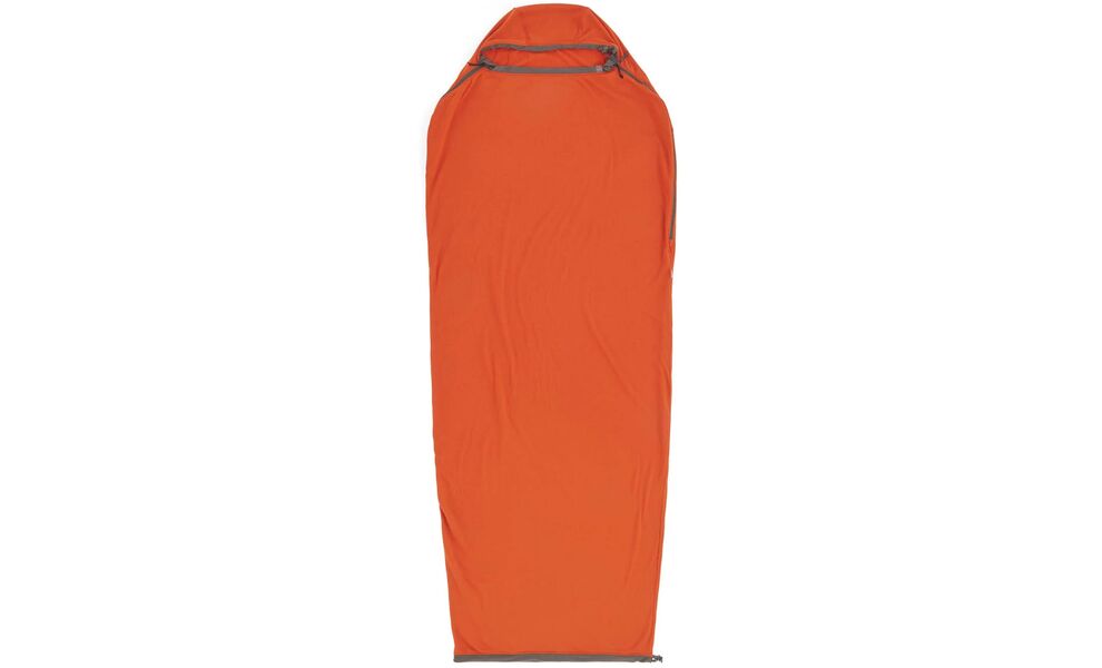 Вкладиш в спальник Sea to Summit Reactor Fleece (Picante/Beluga), Compact Mummy, Тип розміру: Compact Mummy, Колір: Picante/Beluga, зображення 3