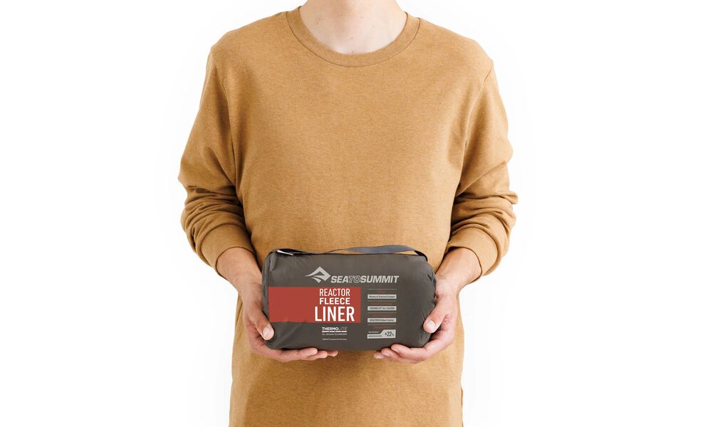 Вкладиш в спальник Sea to Summit Reactor Fleece (Picante/Beluga), Compact Mummy, Тип розміру: Compact Mummy, Колір: Picante/Beluga, зображення 9